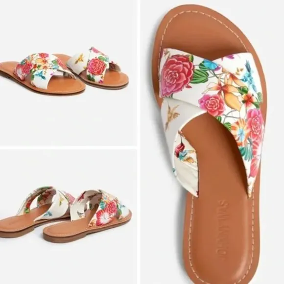 Johnny Was Criss Cross Sandals Size 10 NEW