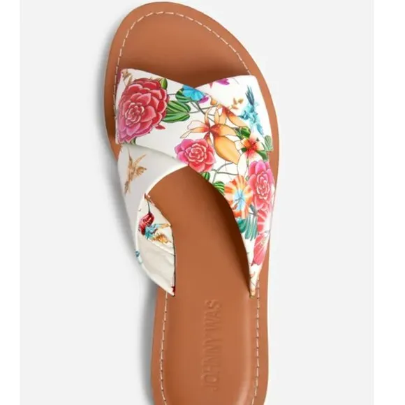 Johnny Was Criss Cross Sandals Size 10 NEW