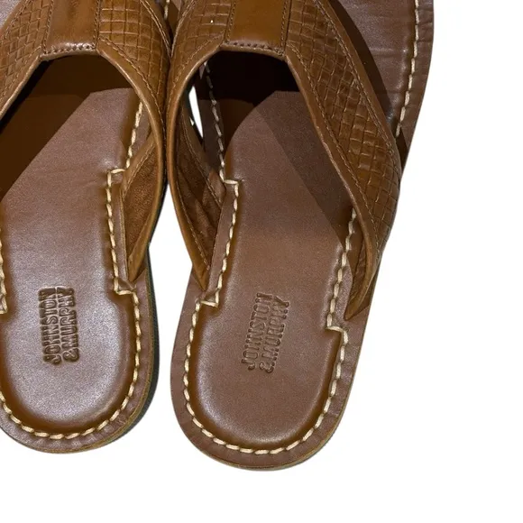 Johnston &amp; Murphy Brown Leather Sandals Size 9