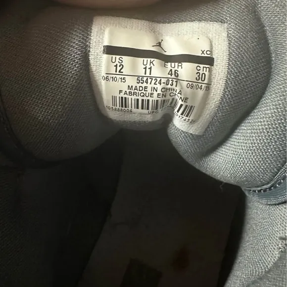 Jordan 1 Mid Gray High-Top Sneakers Size 12