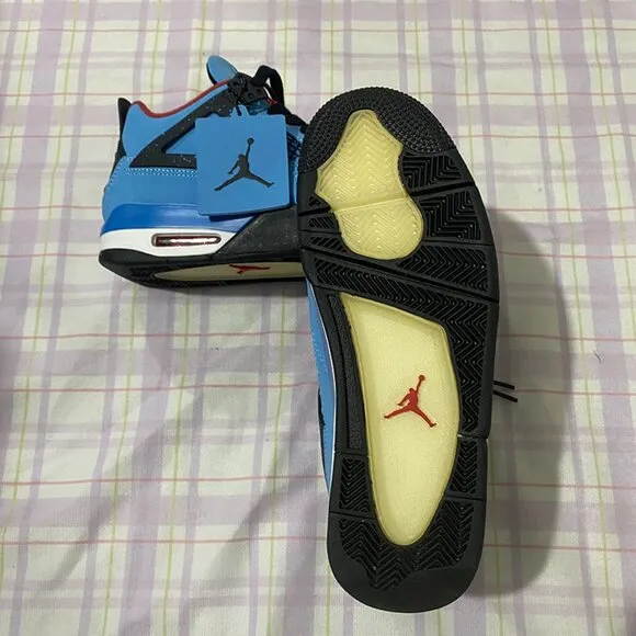 Jordan Blue And Red Sneakers