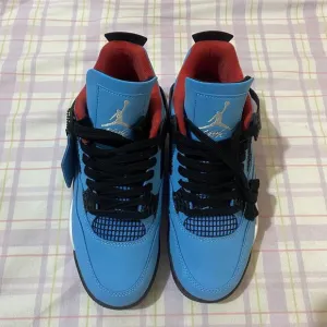 Jordan Blue And Red Sneakers
