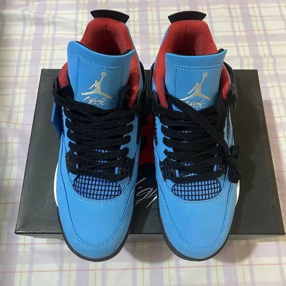 Jordan Blue And Red Sneakers