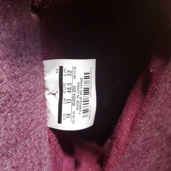 Jordan Event Waterproof Burgundy High-Top Boots.