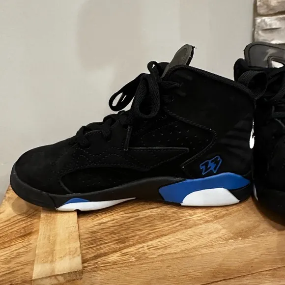 Jordan MVP Black and Royal Sneakers