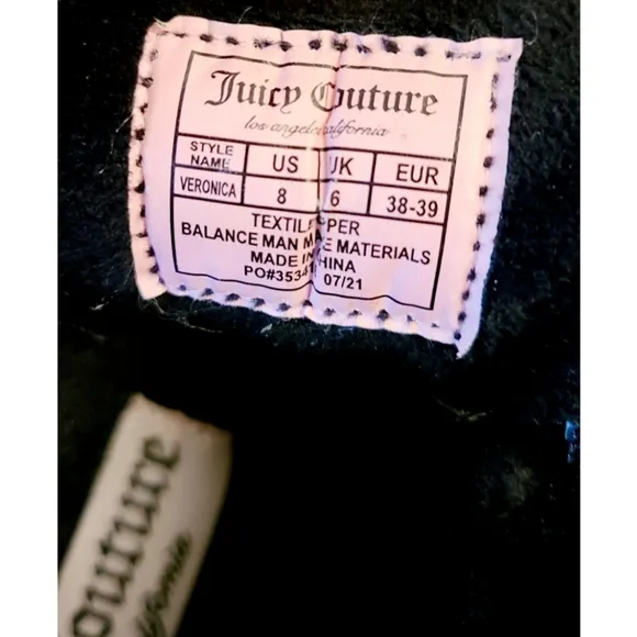 Juicy Couture Black Veronica Winter Platform Space Puffer Boots Size 8