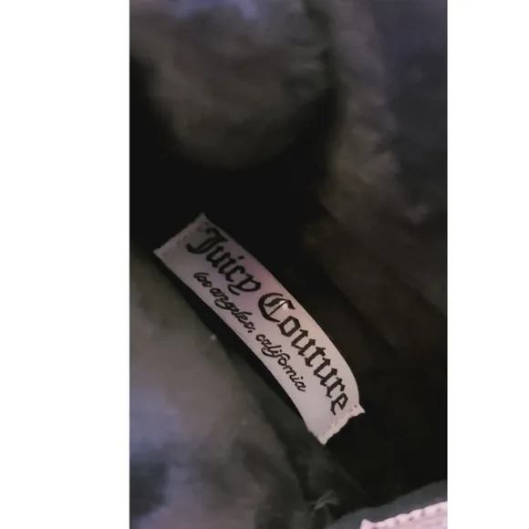 Juicy Couture Black Veronica Winter Platform Space Puffer Boots Size 8