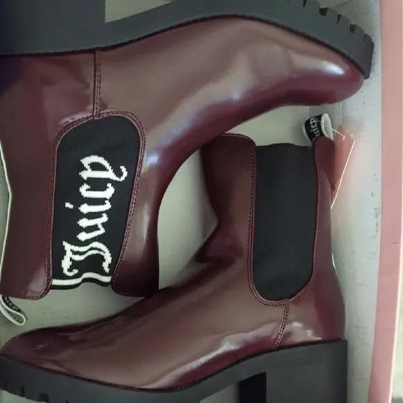 Juicy Couture Burgundy Ankle Boots