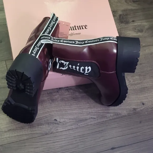 Juicy Couture Burgundy Ankle Boots