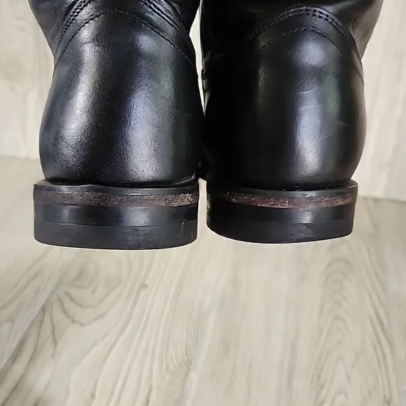 Justin Black Classic Roper Boots Style 3133 Men Boots Size 9.5EE