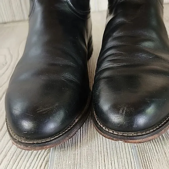 Justin Black Classic Roper Boots Style 3133 Men Boots Size 9.5EE