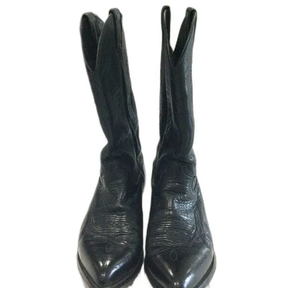 Justin Imperfect Men’s Classic Western Boots. Size 9 1/2 D Color Black