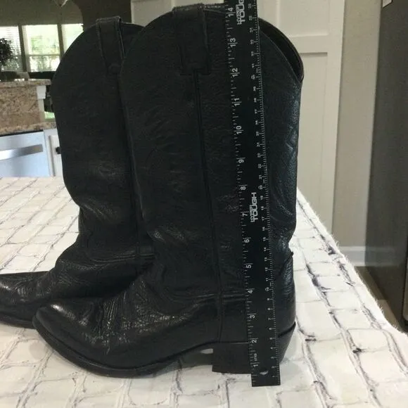 Justin Imperfect Men’s Classic Western Boots. Size 9 1/2 D Color Black