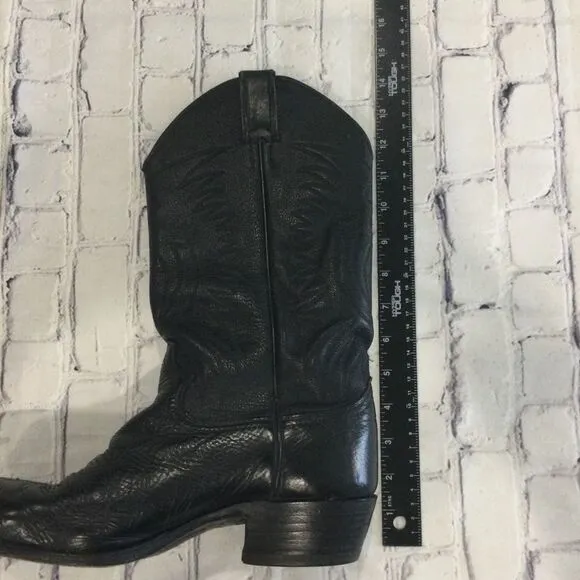 Justin Imperfect Men’s Classic Western Boots. Size 9 1/2 D Color Black