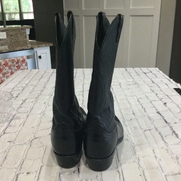 Justin Imperfect Men’s Classic Western Boots. Size 9 1/2 D Color Black