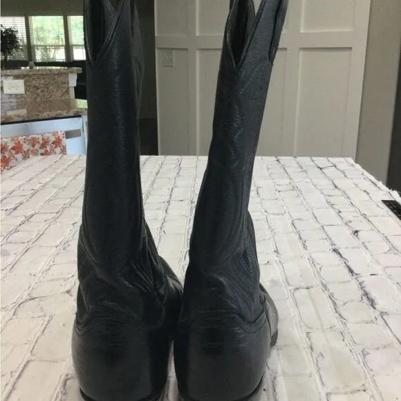 Justin Imperfect Men’s Classic Western Boots. Size 9 1/2 D Color Black