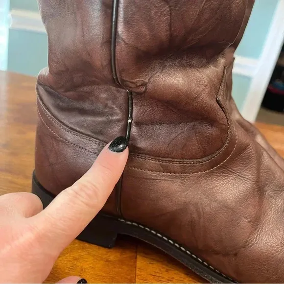 Justin Jackson 10&quot; Roper Chesnut boot