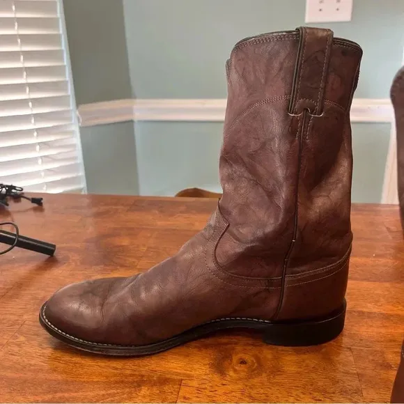 Justin Jackson 10&quot; Roper Chesnut boot
