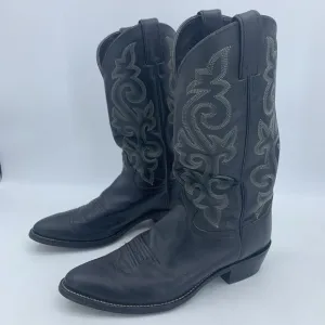 Justin Mens 11 Cowboy Boots Western Rodeo Roper Festival Grunge Pointed Toe 1409