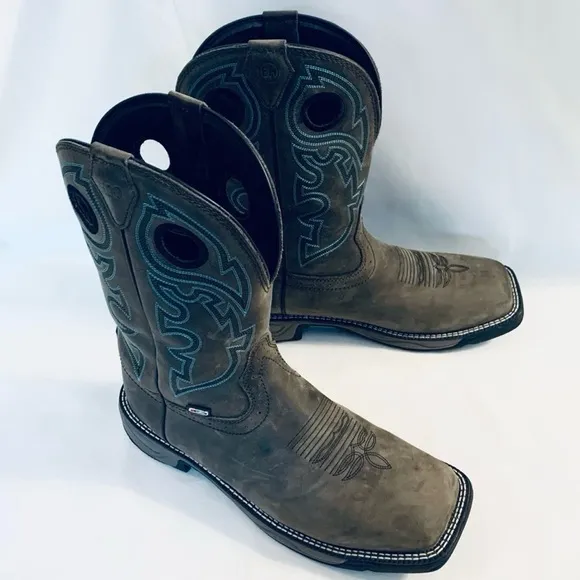 JUSTIN STAMPEDE RUSH WATERPROOF Work Boots men’s size 11 WIDE (EE)