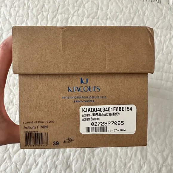 K Jacques Greek Sandals 39/8.5