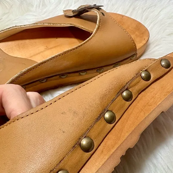 KALSO Serenity Negative Heel Earth Sandals in Cognac