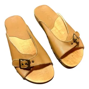 KALSO Serenity Negative Heel Earth Sandals in Cognac