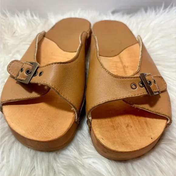 KALSO Serenity Negative Heel Earth Sandals in Cognac