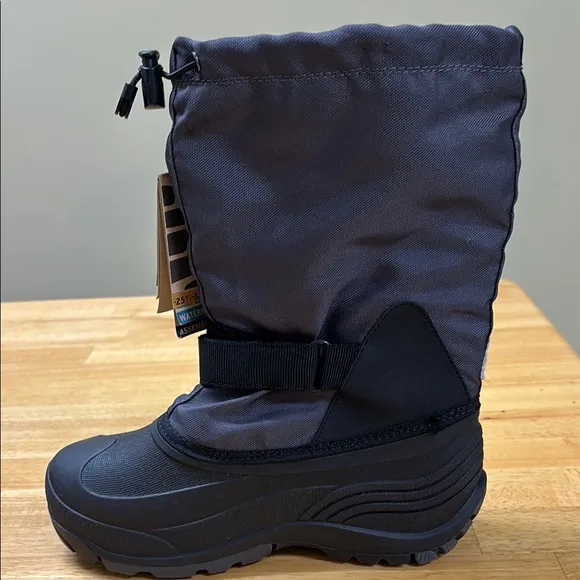 Kamik Black Waterproof Winter Boots Size 5 NWT