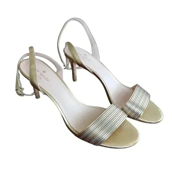 Kate Spade Jasmyne Sandals, Metallic Nappa