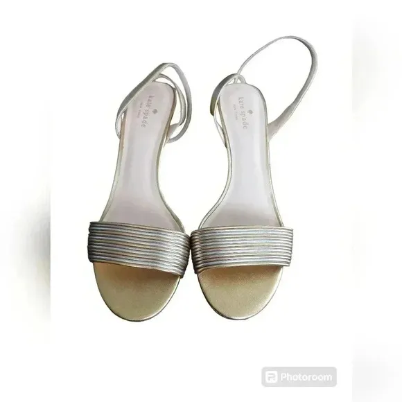 Kate Spade Jasmyne Sandals, Metallic Nappa