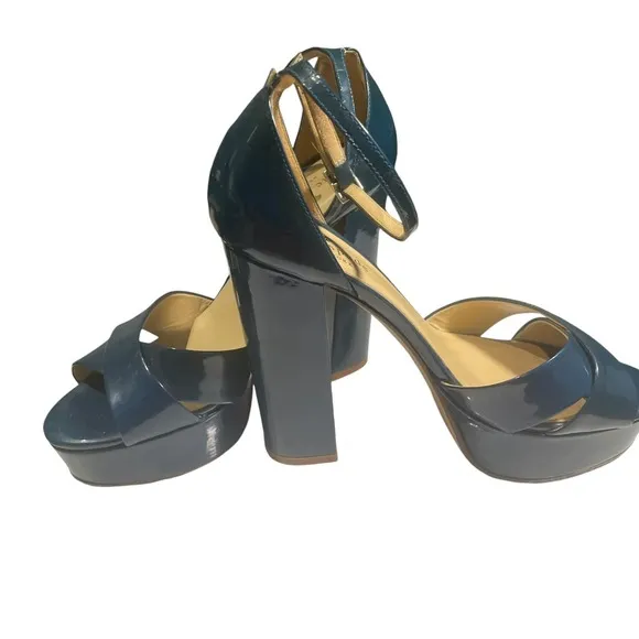 KATE SPADE NEW YORK Delight Platform Sandals  Pacific Blue - US Size 6 1/2
