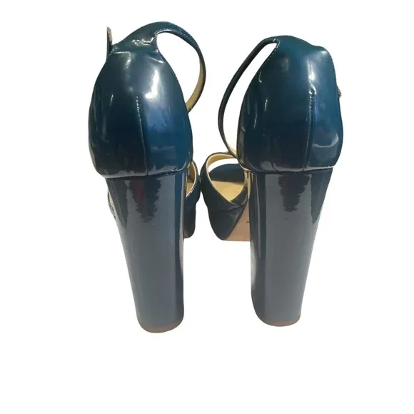 KATE SPADE NEW YORK Delight Platform Sandals  Pacific Blue - US Size 6 1/2