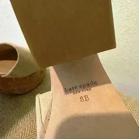 kate spade new york Ibiza Suede Platform Sandals size 8 women’s