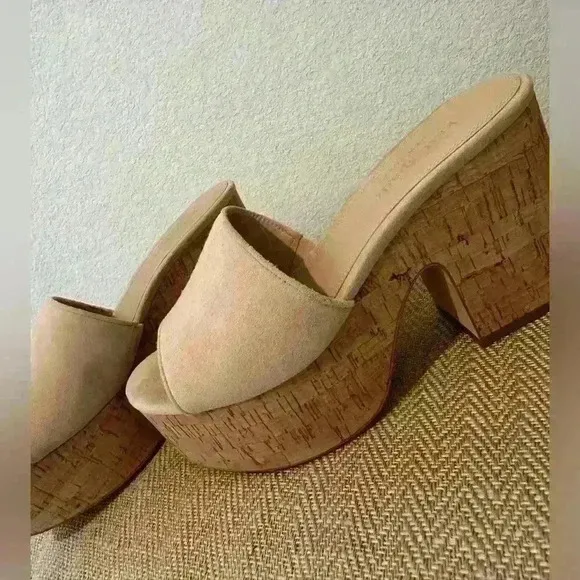 kate spade new york Ibiza Suede Platform Sandals size 8 women’s