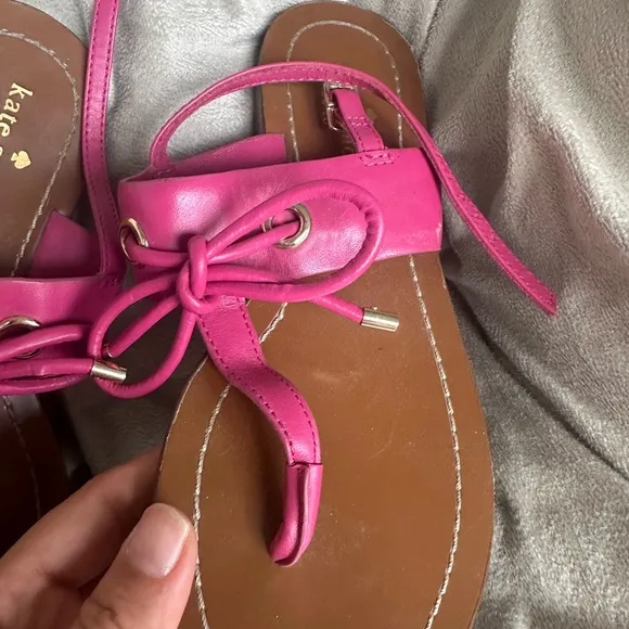 Kate Spade Pink Leather Sandals