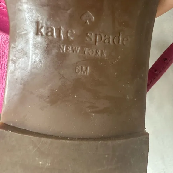 Kate Spade Pink Leather Sandals