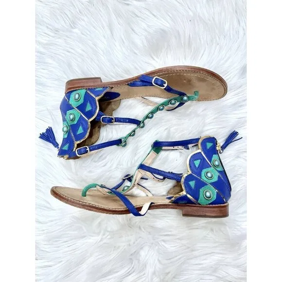 Kate Spade Soto Peacock Sandals Gladiator Sandals 8