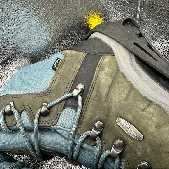 Keen Womens 9 Revel IV Mid Polar Hiking‎ Boots Waterproof Dry Warm Green Aqua