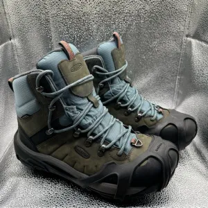 Keen Womens 9 Revel IV Mid Polar Hiking‎ Boots Waterproof Dry Warm Green Aqua