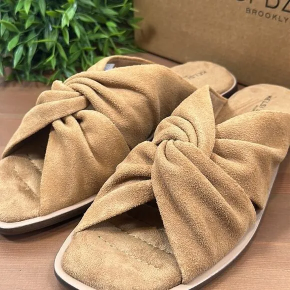 Kelsi Dagger Twist Leather Knot Sandals Size 6.5