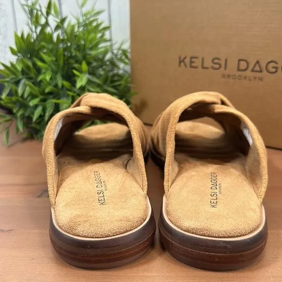 Kelsi Dagger Twist Leather Knot Sandals Size 6.5