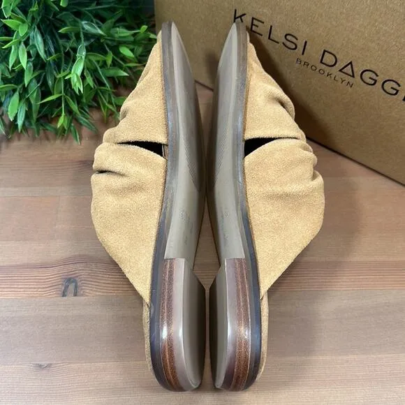 Kelsi Dagger Twist Leather Knot Sandals Size 6.5