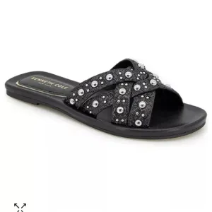 Kenneth Cole New YorkWomen's Jula Stud Slip On Flat Sandals size 10