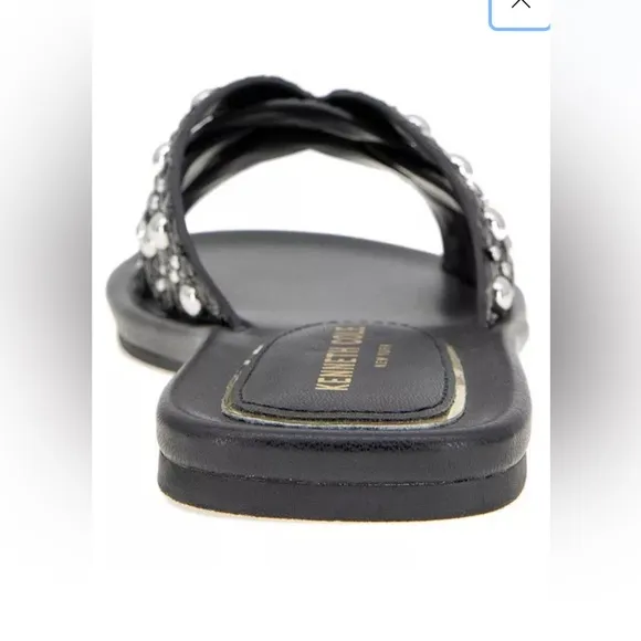 Kenneth Cole New YorkWomen's Jula Stud Slip On Flat Sandals size 10