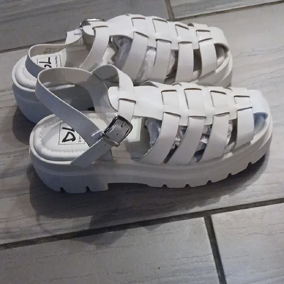 Kids White Sandals