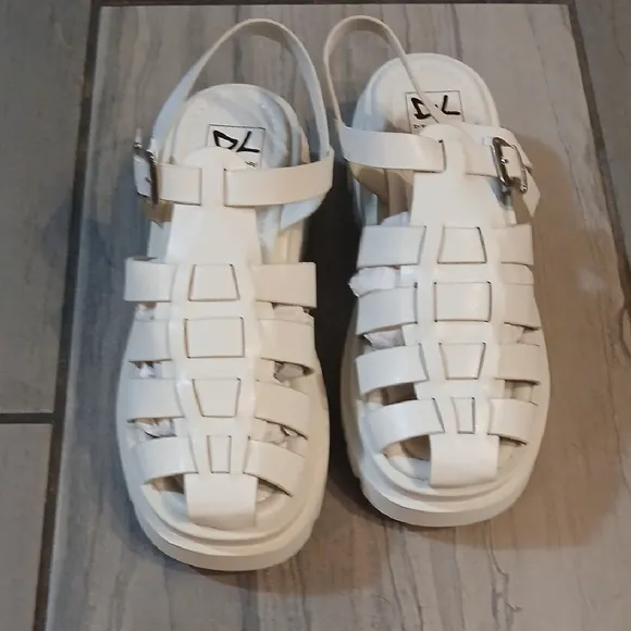 Kids White Sandals