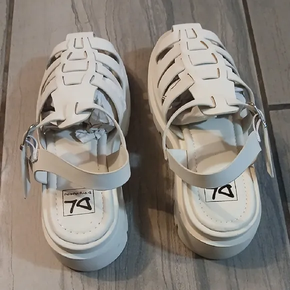 Kids White Sandals
