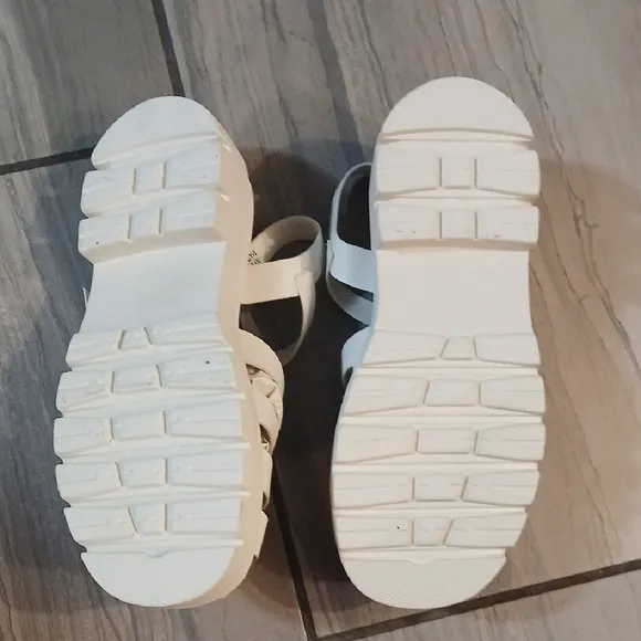 Kids White Sandals