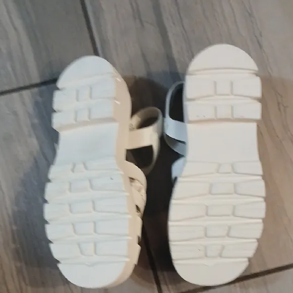 Kids White Sandals